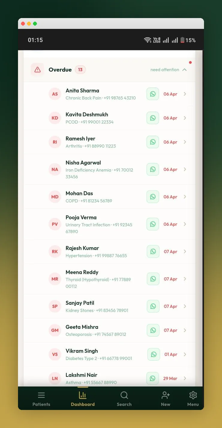 Follow-Up Tracking